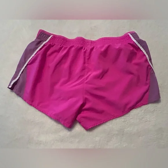 Nike Women's Athletic Shorts in Pink and Purple - Picture 3 of 3